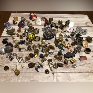 Vintage Pins and Newer Pins and Cufflinks Collection